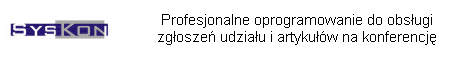 SysKon - oprogramowanie do zarzdzania konferencjami